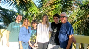 The Benya family in Rincon, Puerto Rico.