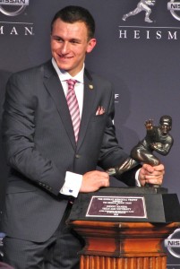 2012 Heisman Trophy Winner Johnny Manziel (Photo by Jim Mancari)