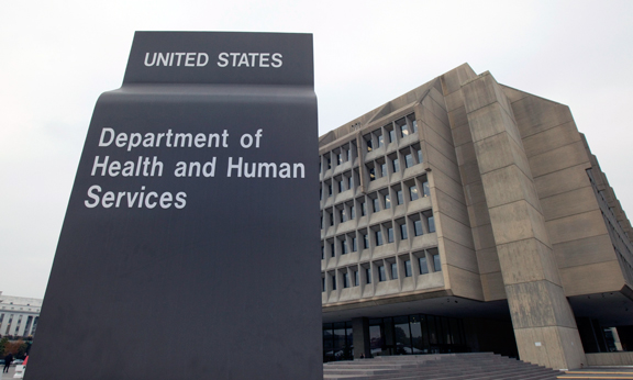The headquarters of the U.S. Department of Health and Human Services is seen in Washington, D.C., in this file photo.
