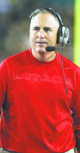 Rutgers’ head football coach Kyle Flood (Photo © Rutgers University/Tom Ciszek)
