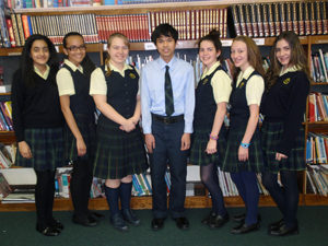 The acceptance letters are in, and every eighth grader from Resurrection Ascension School, Rego Park, has been accepted to a Catholic high school. The students pictured above, from left, Sarika Arora, Meilani Rivera, Stephanie Lechki, Patrick Torres, Emilia Muga, Samantha Scully and Alyssa Santos, have received over $240,000 in scholarship money from various Catholic high schools. Way to go! 