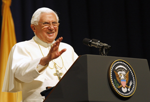 POPE BENEDICT GIVES FAREWELL ADDRESS AT U.S. DEPARTURE