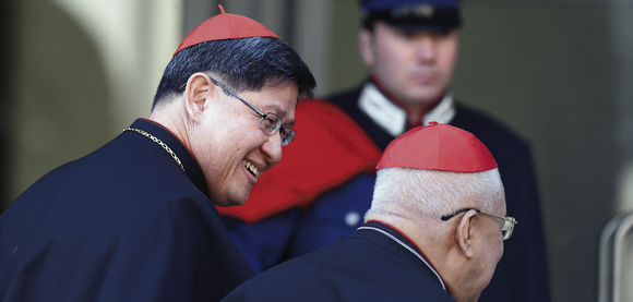 Cardinals Luis Tagle of Manila and Ricardo J. Vidal, retired archbishop of Cebu, Philippines.