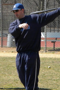Molloy interim head baseball coach Brad Lyons (Photo by Jim Mancari)