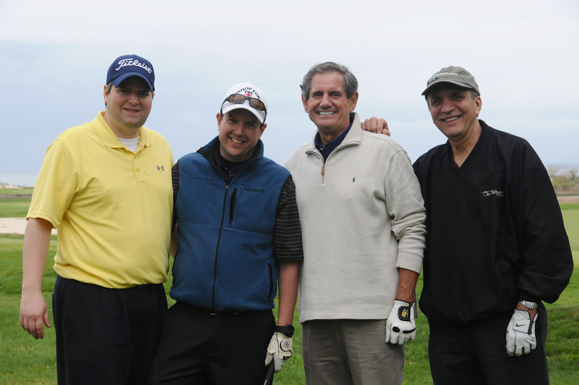 At the Angels on the Fairway golf outing were, from left, Patrick Dugan, Joseph Dugan, Sal Stratis and Stephen Commando, director of Catholic Cemeteries of Brooklyn and Queens.