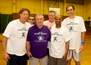 40 & Over Division Winners - Team "Bayshore LI YMCA" with John Ashton (Tommy's Father who presented them with their award)