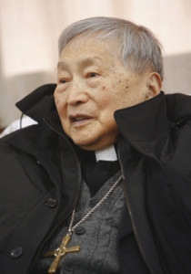 Chinese Bishop Aloysius Jin Luxian pictured in 2007 in Shanghai