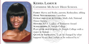 Keshia Lamour, Catherine McAuley High School
