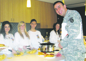 Bishop Kearney students know that sometimes all that it takes to raise a serviceman’s spirit is a hot meal.