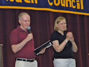 Bob Corrigan and Mary Glascock (Photo by Jim Mancari)