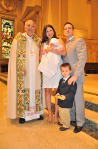 Bishop's family baptism