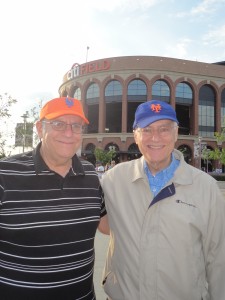 Richie with Bishop Raymond Chappetto at the 2013 All-Star Game at Citi Field.