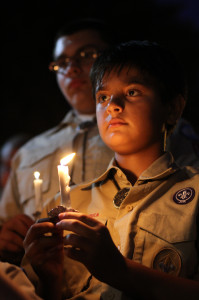 Scout joins candlelight vigil on 9/11 anniversary in New York