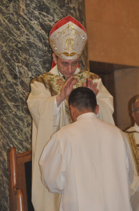 Bishop Frank Caggiano was the ordaining prelate for the class of permanent deacons that was ordained earlier this year.