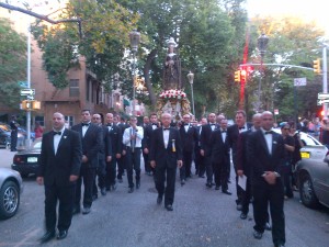 SHSS procession in street