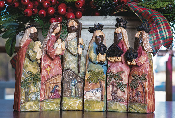 This Nativity set is one of 193 Verna Bechard displays in her New London, Wis., home. She purchased her first set for her mother in 1950 to replace an older one.