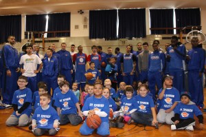 The third annual St. Ephrem’s parish, Dyker Heights, “Swish for Kids” basketball classic was once again a success. College players from St. Francis College, Brooklyn Heights, and the College of Mount St. Vincent, the Bronx, taught skills to children battling cancer and those who have completed treatment. (Photo by Jim Mancari)