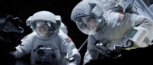 Sandra Bullock and George Clooney in a scene from the movie “Gravity.” 