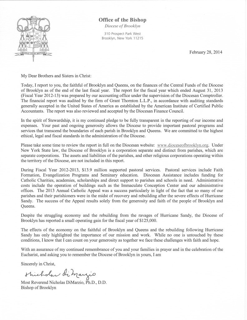 Bishop Letter