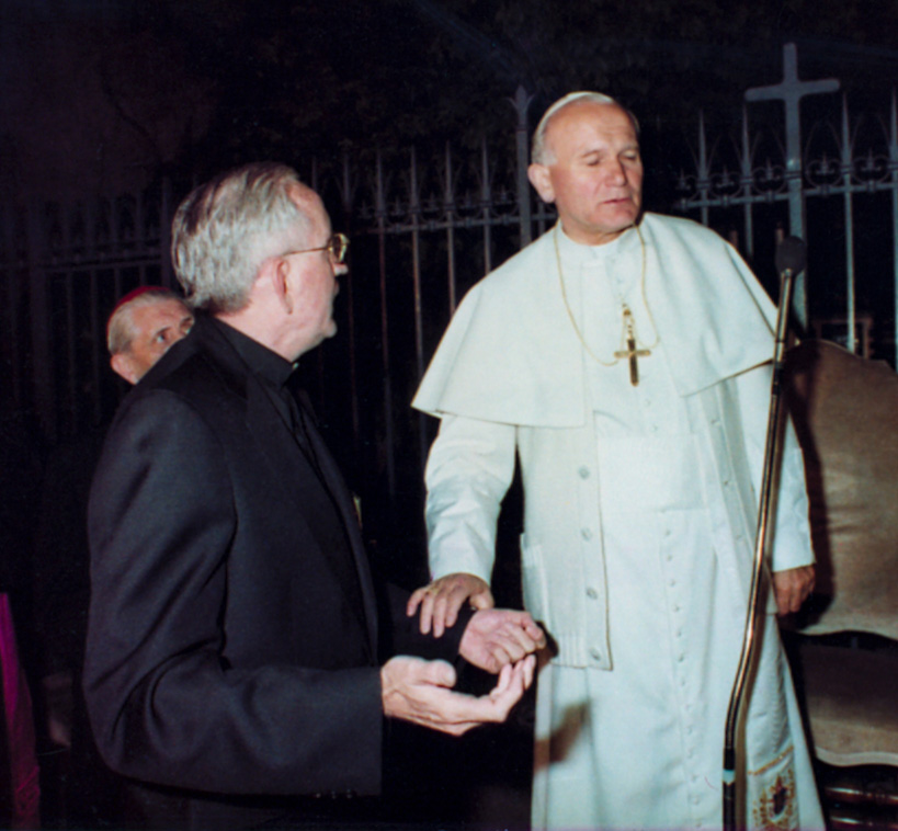 Father Forrest is amazed at how easy it was to speak with and relate to Pope John Paul II.