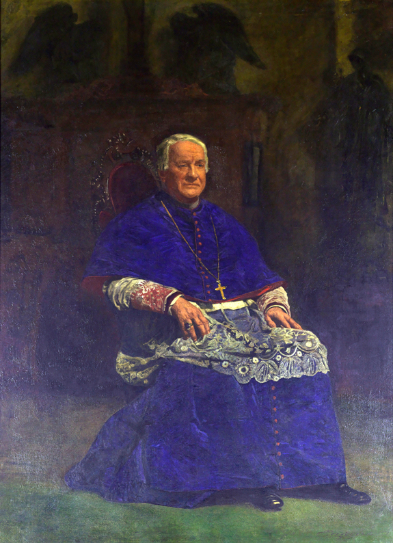 This 1877 painting of Archbishop James Frederick Wood by Thomas Eakins is one of five portraits by the artist that will be sold by St. Charles Borromeo Seminary in Wynnewood, Pa., in the Philadelphia Archdiocese. Funds from the sale, which is being handled by Christie’s in Manhattan, will go toward the costs of consolidation and renovation at the seminary.