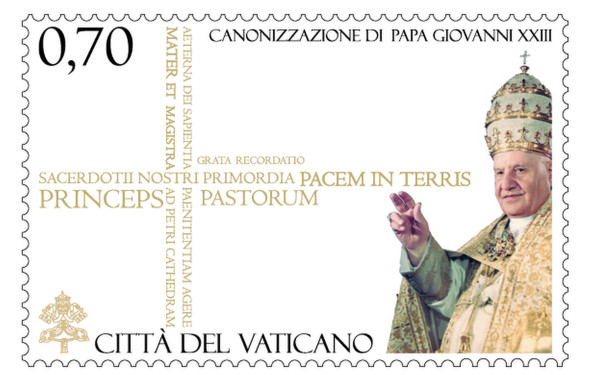 Blessed John XXIII seen on stamp to be released by Vatican