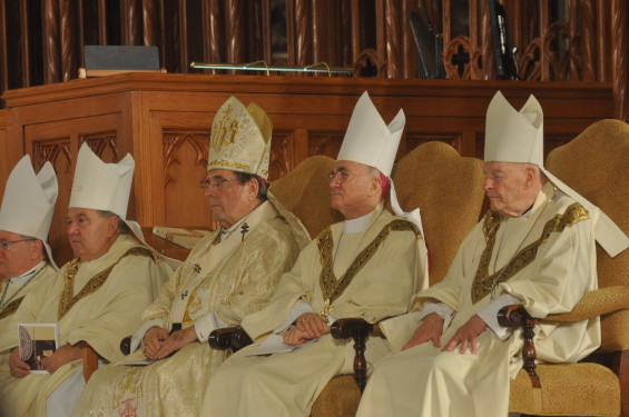 Mitered bishops
