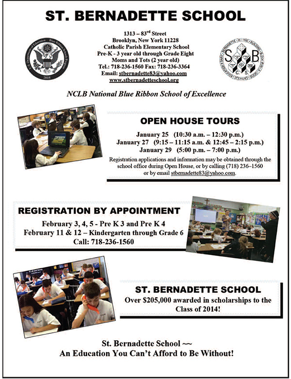 St. Bernadette Catholic Schools Week 2015