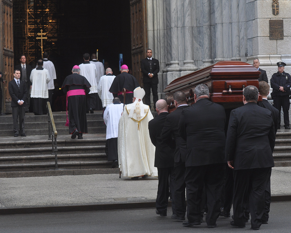 Cardinal Egan casket