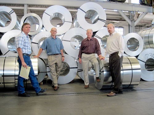 James, Paul, William and Andrew Newland, who run Hercules Industries in Denver, a manufacturer of heating and air-conditioning equipment, are pictured in an undated photo. (Photo courtesy Hercules Industries)