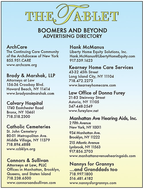 Boomers and Beyond Advertising Directory