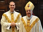 Father Peter Purpura and Bishop Nicholas DiMarzio
