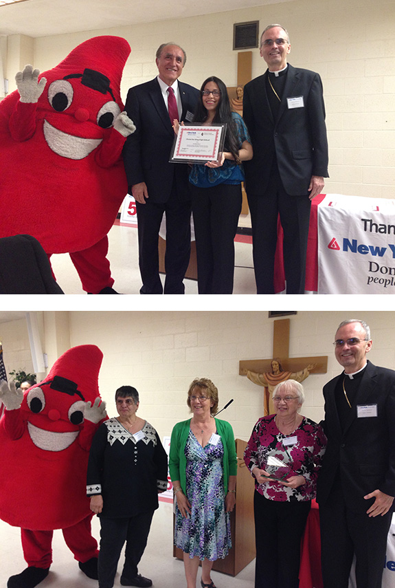 Blood Center Honors Parishes, Schools