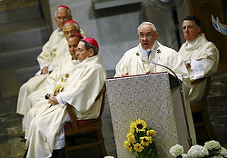 Pope Francis gives the homily while celebrating Mass at the Pontifical North American College in Rome May 2. (CNS photo/Tony Gentile, Reuters) 