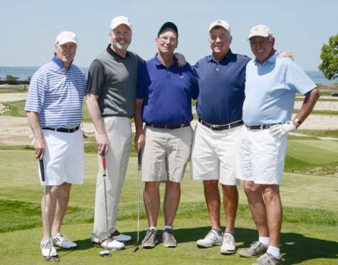 Shown, from left, are Jim Godry, Mike Mulhearn, Billy Regan, Billy Hackett and Dick Olstein. 