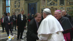 Rabbi Greenberg meets Pope Francis.
