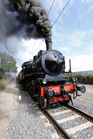 A steam engine took journalists on a preview of Castel Gandolfo Tour which features a look at the papal palace’s gardens and museums. (Photos © Catholic News Service/ Giampiero Sposito)