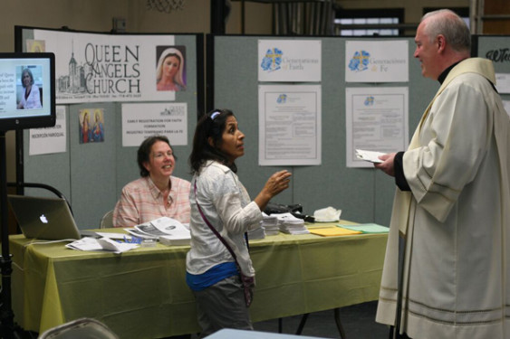 Father Brian Dowd, pastor of Queen of Angels, Sunnyside, and his parish staff are ecstatic over the response to the Generations of Faith campaign.