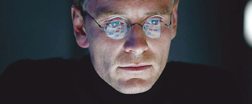 Michael Fassbender, above, stars in a scene from the movie “Steve Jobs.” (Photo © Catholic News Service/Universal) 