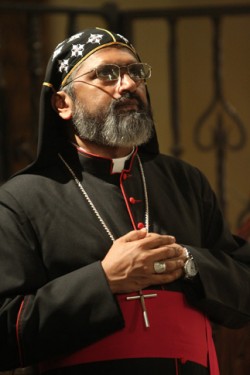 Syro-Malankara Bishop Thomas Eusebios Naickamparambil is seen during a service in 2013 at Immaculate Conception Seminary in Huntington, N.Y. On Jan. 4 Pope Francis appointed Bishop Naickamparambil the first bishop of the newly erected eparchy of St. Mary, Queen of Peace, of the U.S. and Canada. (CNS photo/Gregory A. Shemitz)