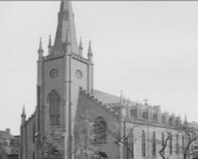 SS. Peter and Paul church on Wythe Avenue was built in 1847. It was the third church in Kings County. It had to be demolished due to a fire and unsafe conditions in 1957. 