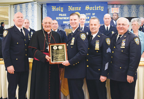 Assistant Police Chief David Barrere, co-strategist and tactical command Queens South, was named Man of the Year March 13 at the 96th annual Communion Mass and Breakfast of the NYPD Brooklyn and Queens Holy Name Society. 