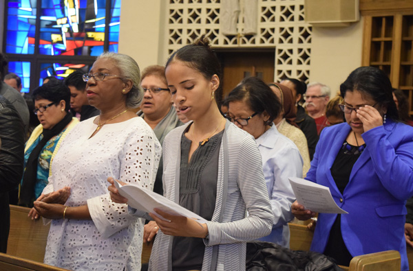 Those who received their sacraments during their parishes’ Easter Vigil celebrations, along with their sponsors, were invited to a day of prayer, fellowship and learning at the Immaculate Conception Center, Douglaston. (Photos: Antonina Zielinska) 