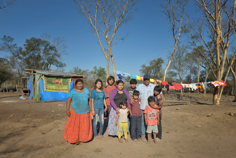An indigenous family poses for a photo in 2014 outside their home near Villamontes, Bolivia. Pope Francis' postsynodal apostolic exhortation on the family, "Amoris Laetitia" was to be released April 8. (CNS photo/Paul Jeffrey) 