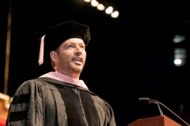 Harry Connick Jr. gives the commencement address at Loyola University New Orleans. He drew upon his multifaceted career and his Catholic upbringing as he addressed graduates. (Photo © Catholic News Service/ Loyola University)