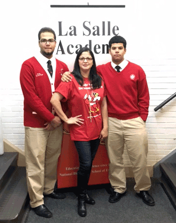 Digna Cueto chose La Salle Academy because she wants an excellent Catholic education for her sons, Wilfredo, left, and Christian. (Photo: La Salle Academy)