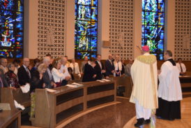 Bishop Blesses Couples Celebrating Anniversaries
