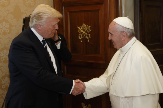 POPE TRUMP MEETING VATICAN
