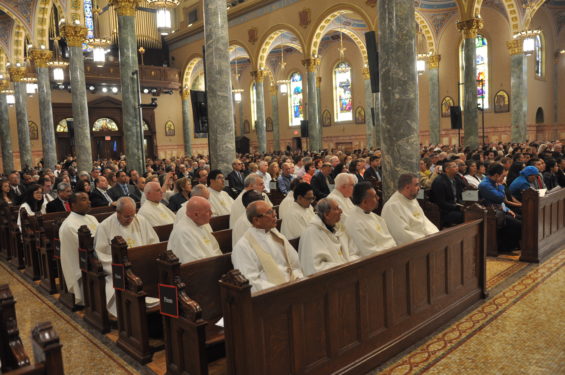 Priests and faithful filled the co-cathedral for the ordination ceremonies.