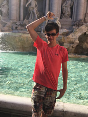 Here's to good luck at the Trevi Fountain!